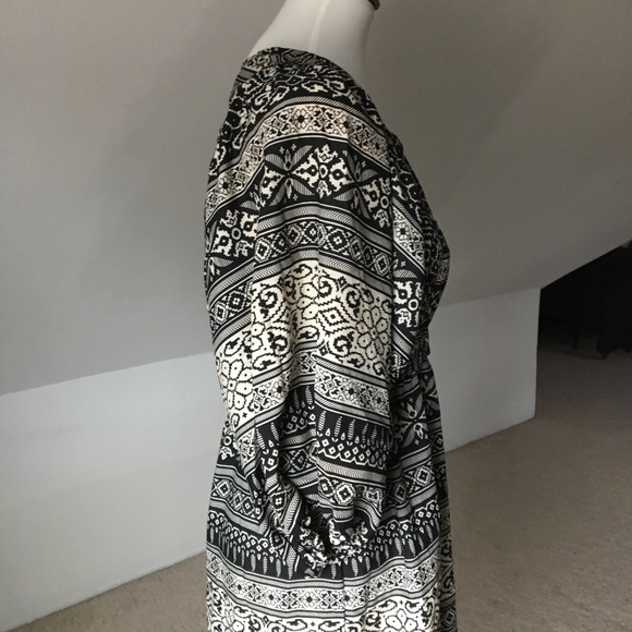 Balloon Sleeve Empire Waist Dress - Picture 7 of 8